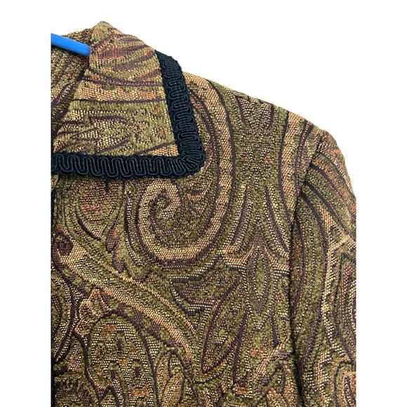 Vintage 90s Giancarlo Ferrari brocade jacket size 4 Y2k 90s Retro - Picture 2 of 7